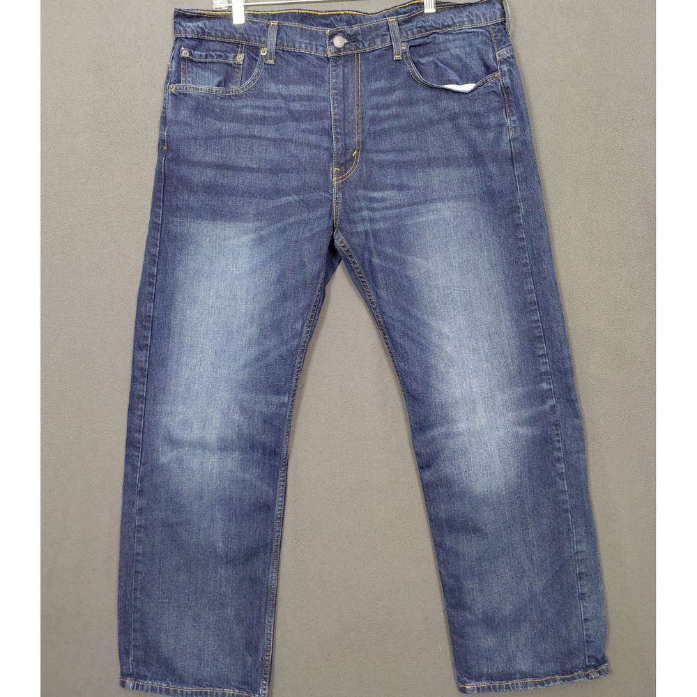 Levis 569 Men's Jeans 38x32 Loose Fit Straight Leg Medium Wash Blue Denim